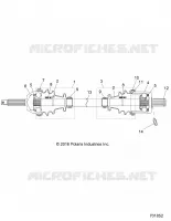 DRIVE TRAIN, TRANSMISION DELANTERA SHAFT