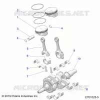 ENGINE, CIGUEÑAL AND PISTON