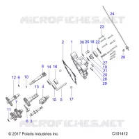 DRIVE TRAIN, PRINCIPAL GEARCASE