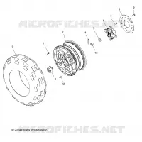 RUEDAS, FRONT TIRE AND BRAKE DISC