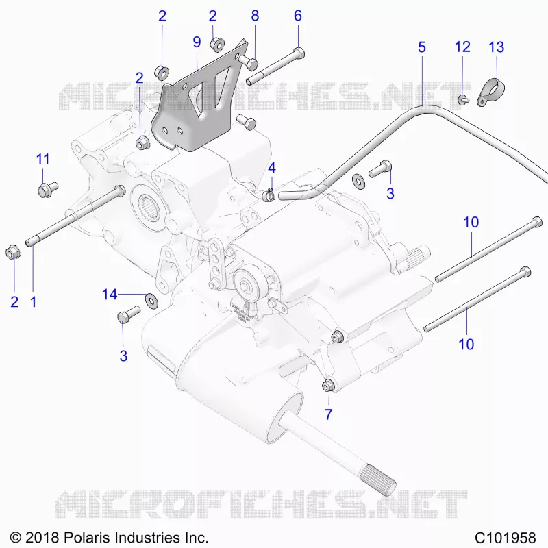 TREN, MAIN GEARCASE MOUNTING