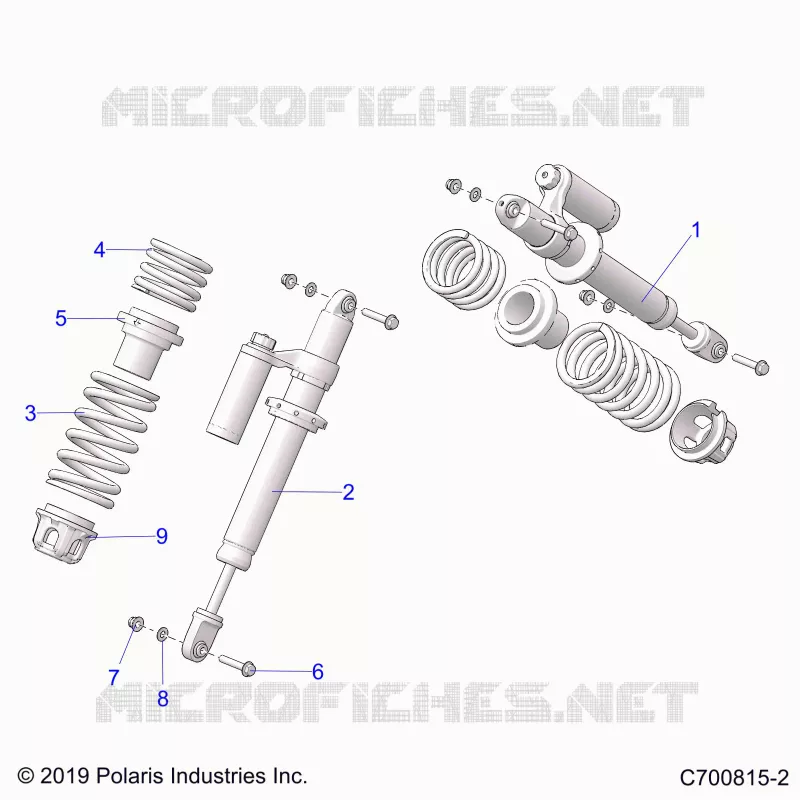 SUSPENSION, CHOQUE FRONTAL MOUNTING