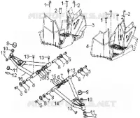 CHASIS, A-ARM AND FOOTREST