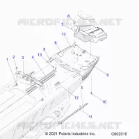 CHASIS, REAR, MISC. COVERS AND SNOWFLAP