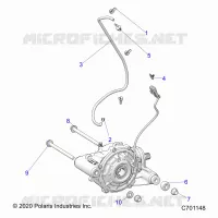 TREN, FRONT GEARCASE MOUNTING