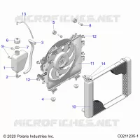 ENGINE, SISTEMA DE REFRIGERACIÃ“N, RADIATOR, FAN & OVERFLOW BOTTLE