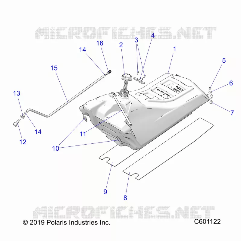 SISTEMA DE COMBUSTIBLE, FUEL TANK ASM.