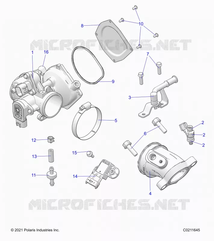 ENGINE, CUERPO DE MARIPOSA AND FUEL RAIL