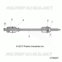 TREN, REAR HALF SHAFT 