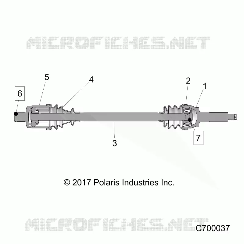TREN, REAR HALF SHAFT 