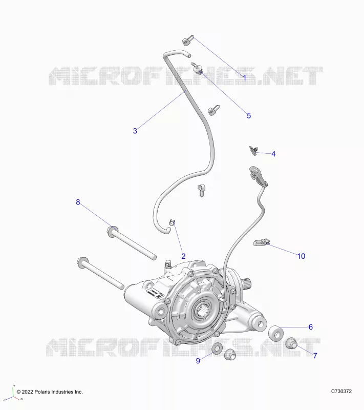 TREN, FRONT GEARCASE MOUNTING