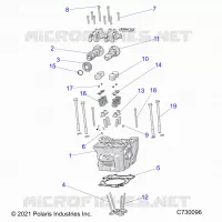 ENGINE, CULATA, CAMS AND VALVES
