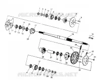 Conjunto de accionamiento MEDIO 6x6 400L W948740 (4926802680B014)