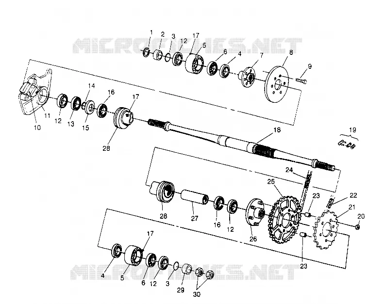 Conjunto de accionamiento MEDIO 6x6 400L W948740 (4926802680B014)