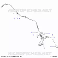 FRENO DE MANO BRAKE HANDLE