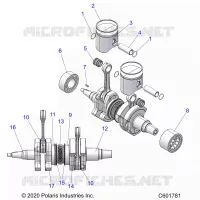 ENGINE, PISTON AND CIGUEÑAL