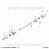 TREN, REAR DRIVE SHAFT