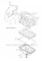 MOTOR, MOUNTING FLANGE AND SUMIDERO DE ACEITE