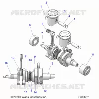 ENGINE, PISTON AND CIGUEÑAL