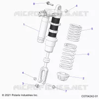 SUSPENSION, CHOQUE FRONTAL MOUNTING