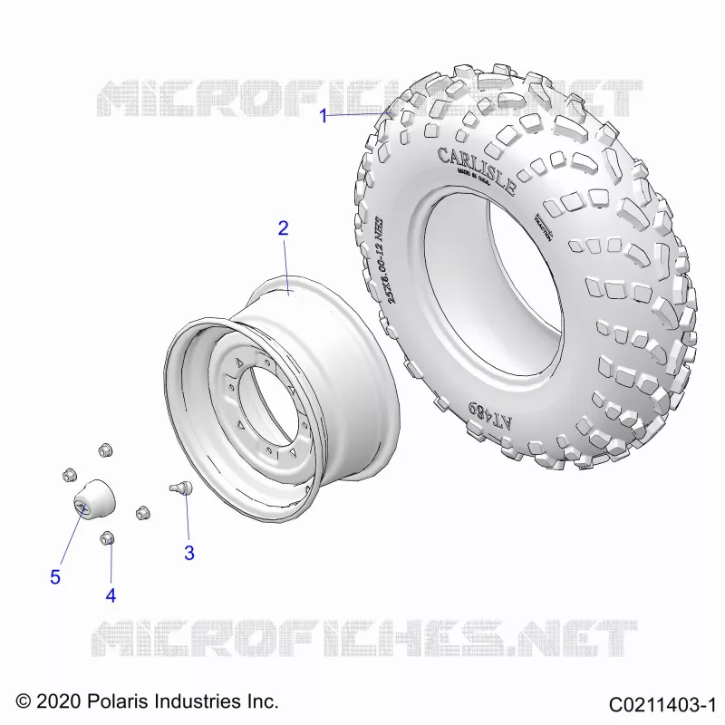 RUEDAS, FRONT TIRE