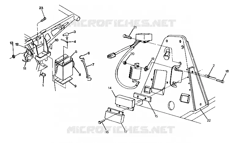 CAJA DE BATERIA ASSEMBLY 250 4x6 / W928627 (4922902290037A)