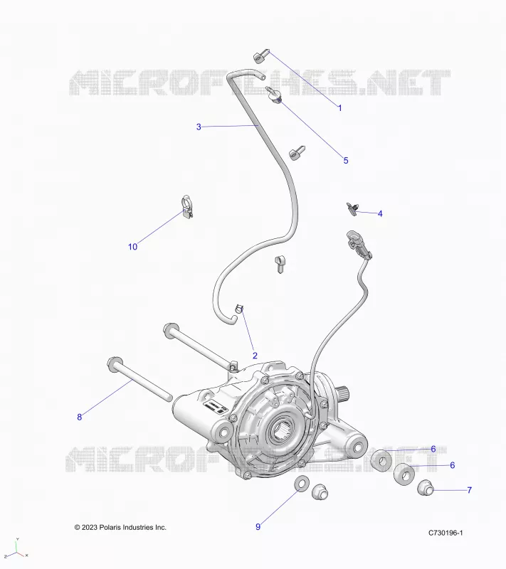 TREN, FRONT GEARCASE MOUNTING