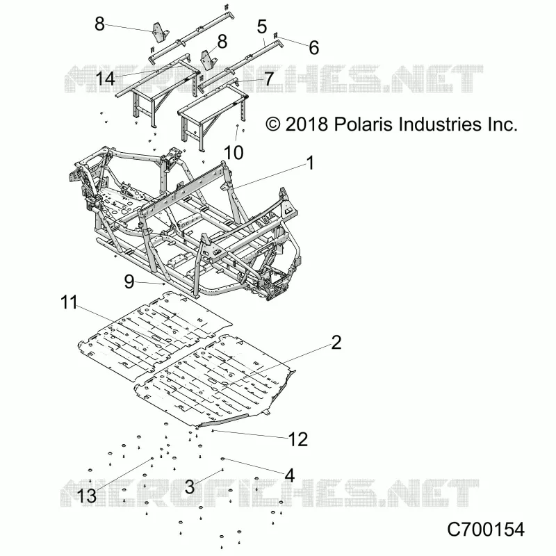 CHASSIS, MARCO PRINCIPAL AND SKID PLATES