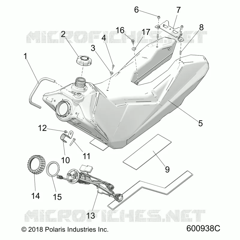 SISTEMA DE COMBUSTIBLE, FUEL TANK ASM.