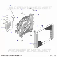 ENGINE, SISTEMA DE REFRIGERACIÃ“N, RADIATOR, FAN & OVERFLOW BOTTLE
