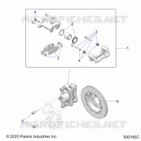 BRAKES, PINZA FRENO DELANTERA (SL/SLR MODELS)