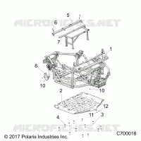 CHASSIS, MARCO PRINCIPAL AND SKID PLATES