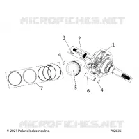 ENGINE, CIGUEÑAL, CONNECTING ROD AND PISTON