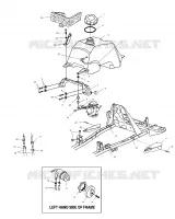 GASOLINA TANK AND CARBURADOR MOUNTING