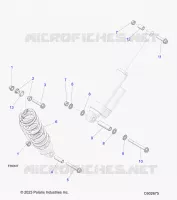 SUSPENSION, MONTAJE DE DESCARGA AND SPRING (FT/RT)