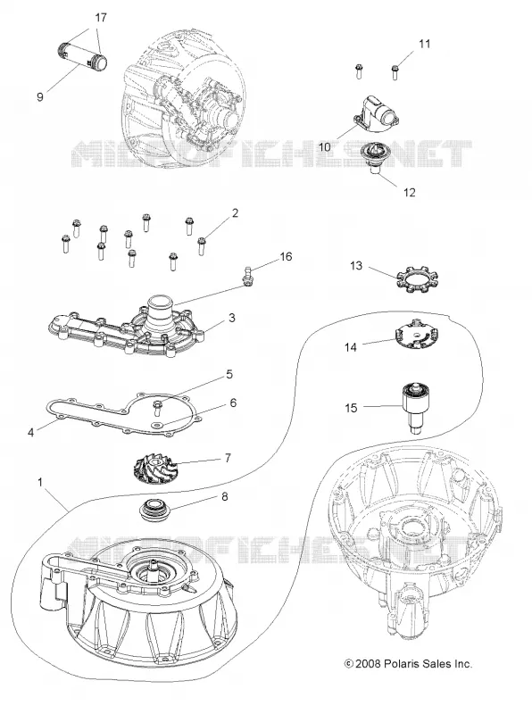 ENFRIAMIENTO SYSTEM and BOMBA DE AGUA