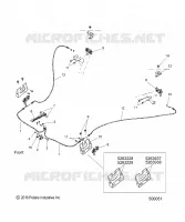 CHASIS, HOOD HINGE CABLE ASM.