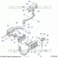 ENGINE, TOMA DE AIRE SYSTEM