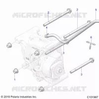 TREN, REAR GEARCASE, MOUNTING