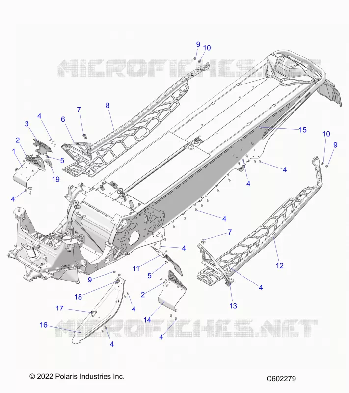 CHASSIS, PROTECCIÃ³N DEL EMBRAGUE, FOOTRESTS, AND RUNNINGBOARDS