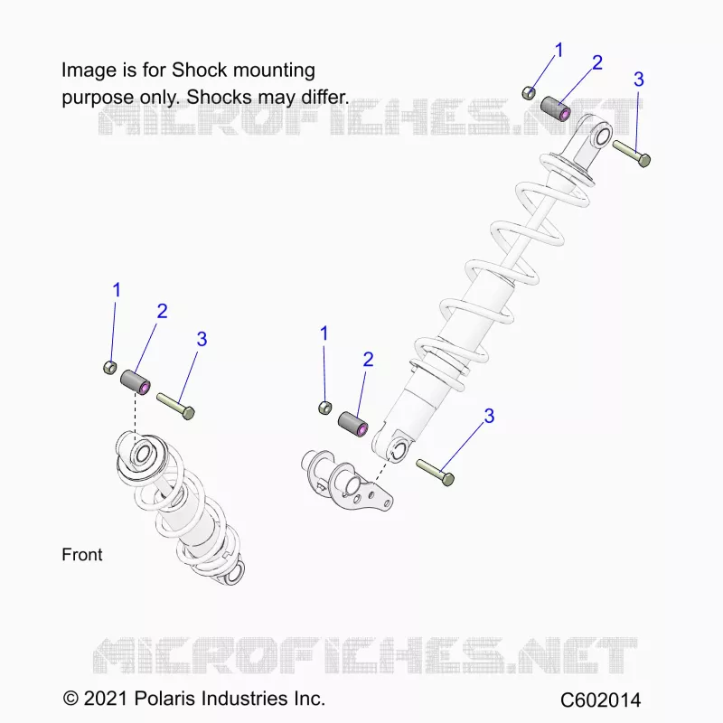 SUSPENSION, MONTAJE DE DESCARGA, REAR SUSP.