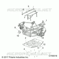 CHASSIS, MARCO PRINCIPAL AND SKID PLATES