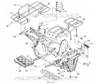 PARACHOQUES / TRANSPORTIN MOUNTING 4X4 300 W958130 (4930183018A008)