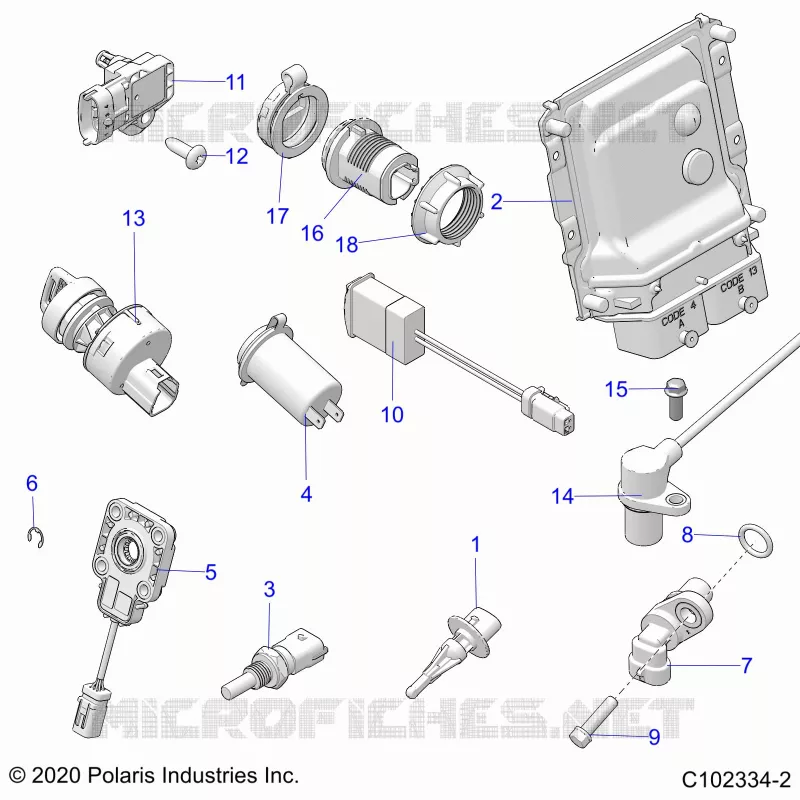 ELECTRICA, SWITCHES, SENSORS, ECU AND CONTROL MODULES