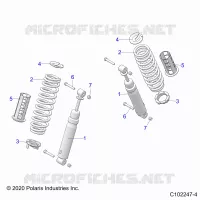 SUSPENSION TRASERA SHOCKS AND MOUNTING