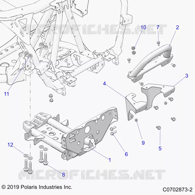CHASIS, MOUNTING, FRONT GEARCASE
