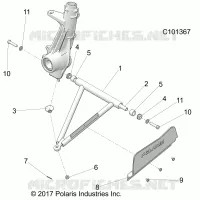 SUSPENSION, A-ARM AND PUNTAL MOUNTING