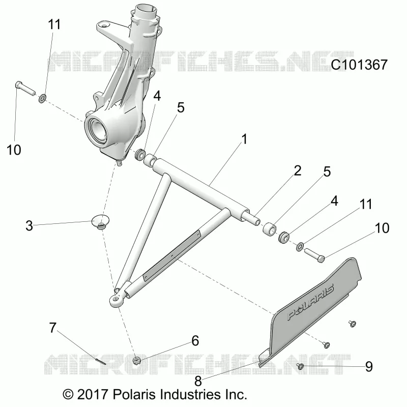SUSPENSION, A-ARM AND PUNTAL MOUNTING
