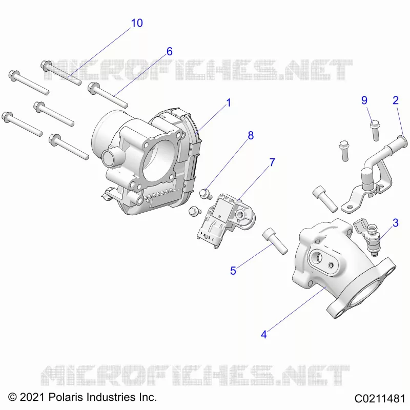 ENGINE, CUERPO DE MARIPOSA AND FUEL RAIL