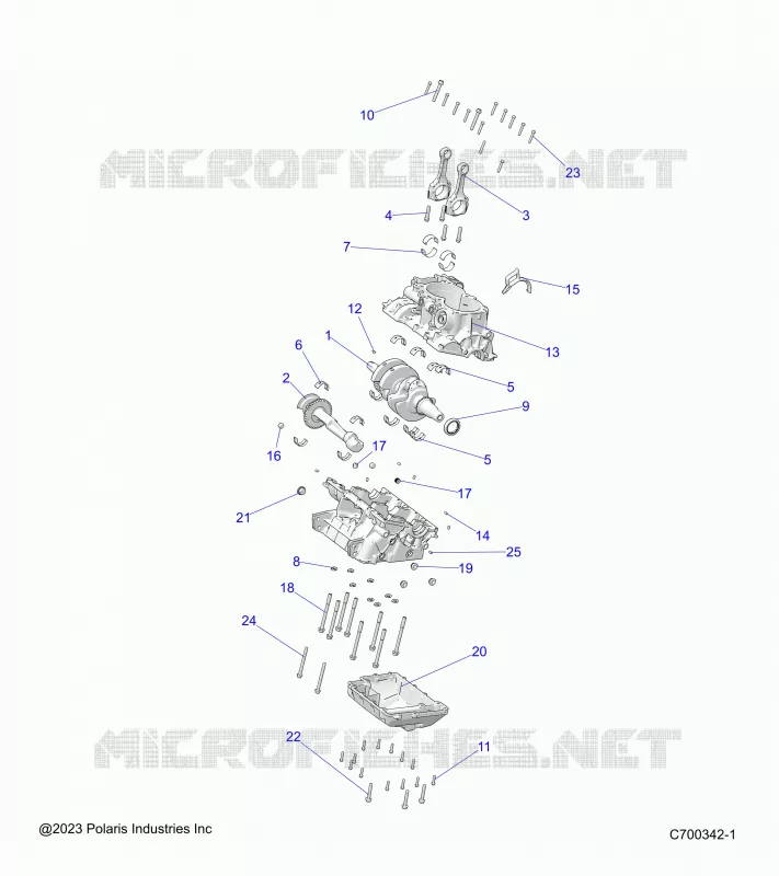 ENGINE, CRANKCASE AND CIGUEÑAL